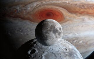 Ganimedes - największy księżyc Jowisza i w Układzie Slonecznym