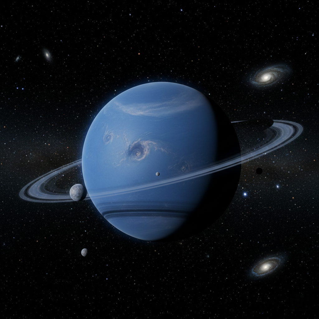 Planeta Neptun - dlaczego jest niebieska, czy jest najdalszą planetą w Układzie Słonecznym, ile ma księżyców