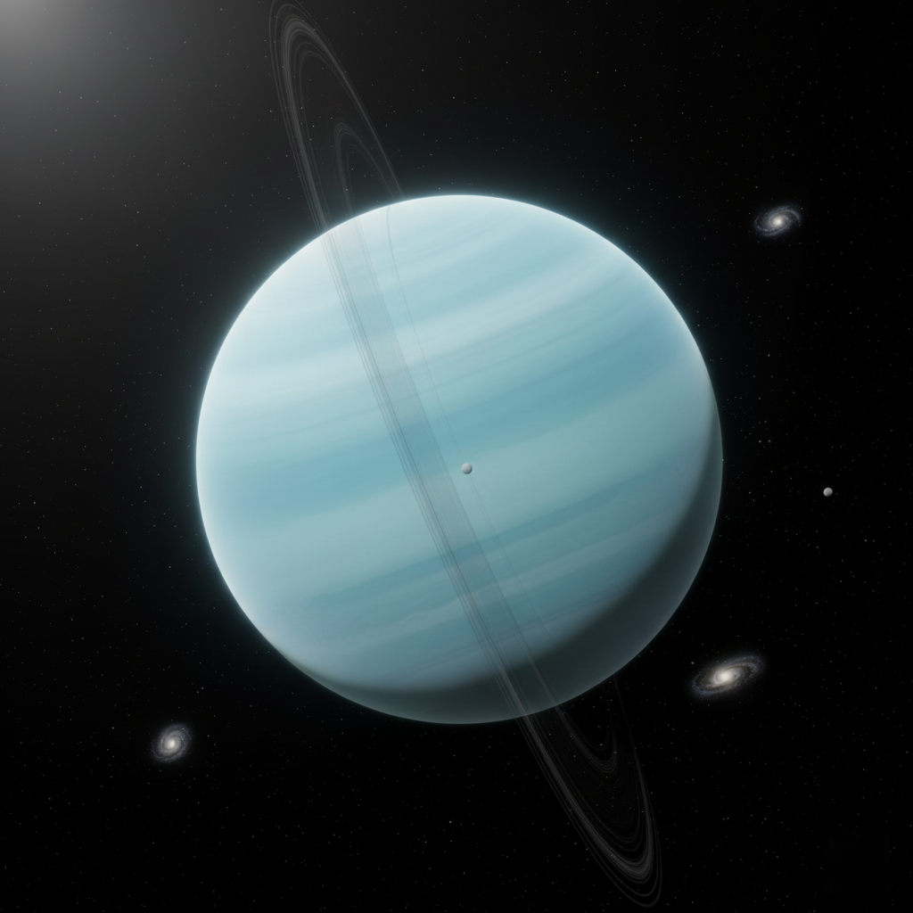 Planeta Uran - dlaczego jest błękitna, ile ma księżyców, skład i atmosfera